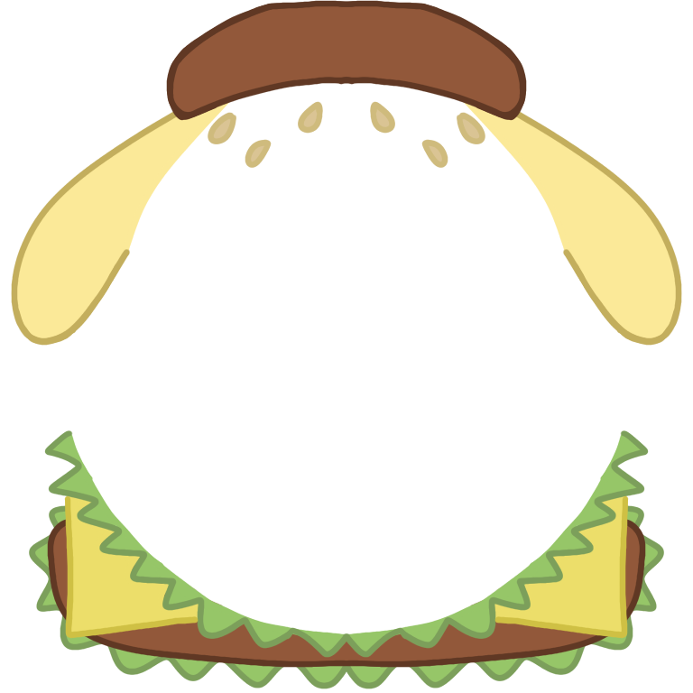 pom pom burger Decoration